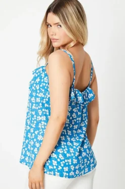 Tall Ruffle Front Strappy Top