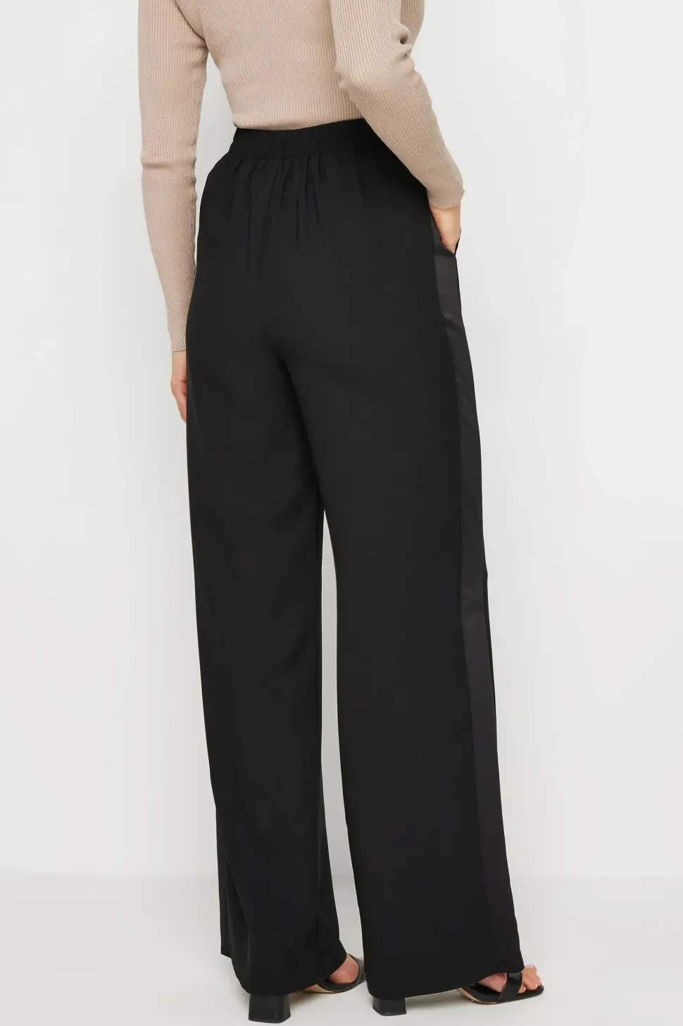 Tall Satin Side Stripe Trousers