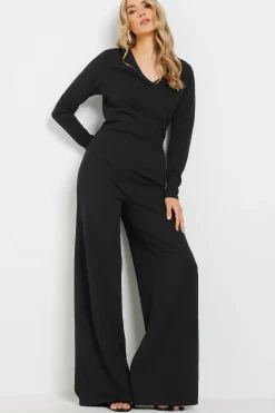 Tall Scuba Wrap Jumpsuit
