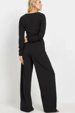 Tall Scuba Wrap Jumpsuit