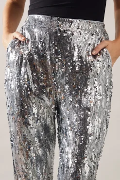 Tall Sequin Kickflare Trouser