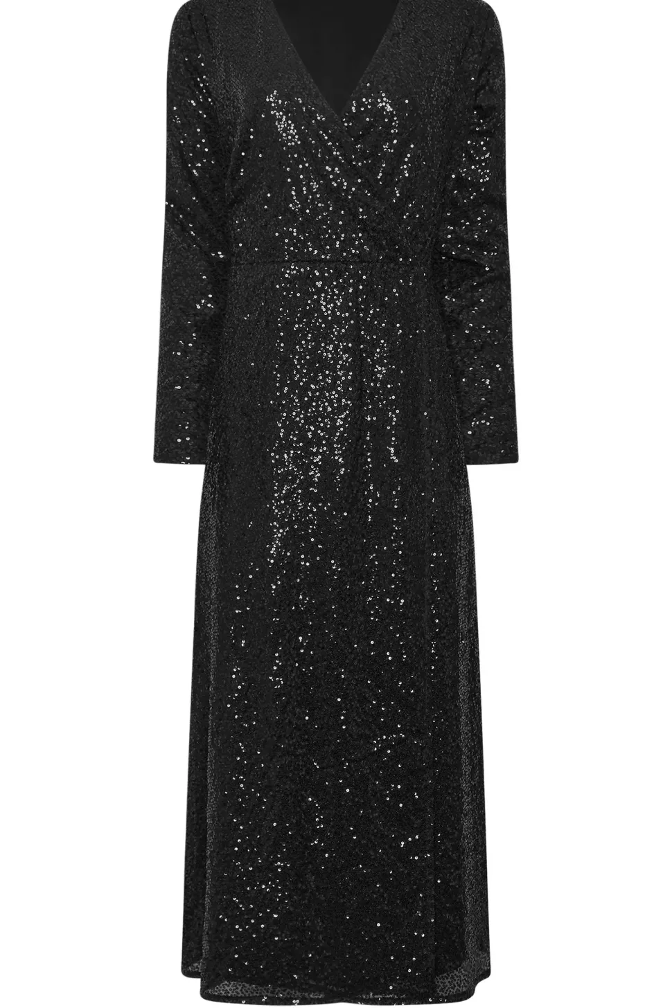 Tall Sequin Wrap Dress