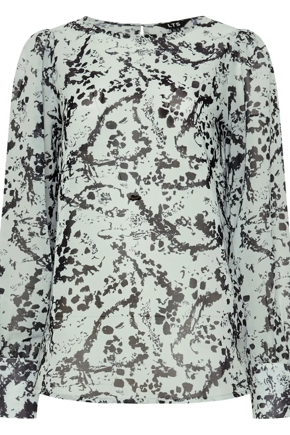 Tall Sheer Abstract Blouse