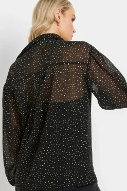 Tall Sheer Spot Blouse