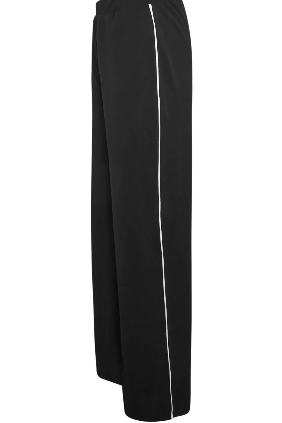 Tall Side Pipe Detail Wide Leg Trousers