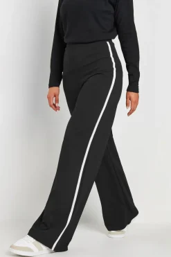 Tall Side Stripe Scuba Wide Leg Trousers