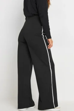 Tall Side Stripe Scuba Wide Leg Trousers