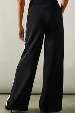 Tall Side Stripe Wide Leg Trousers
