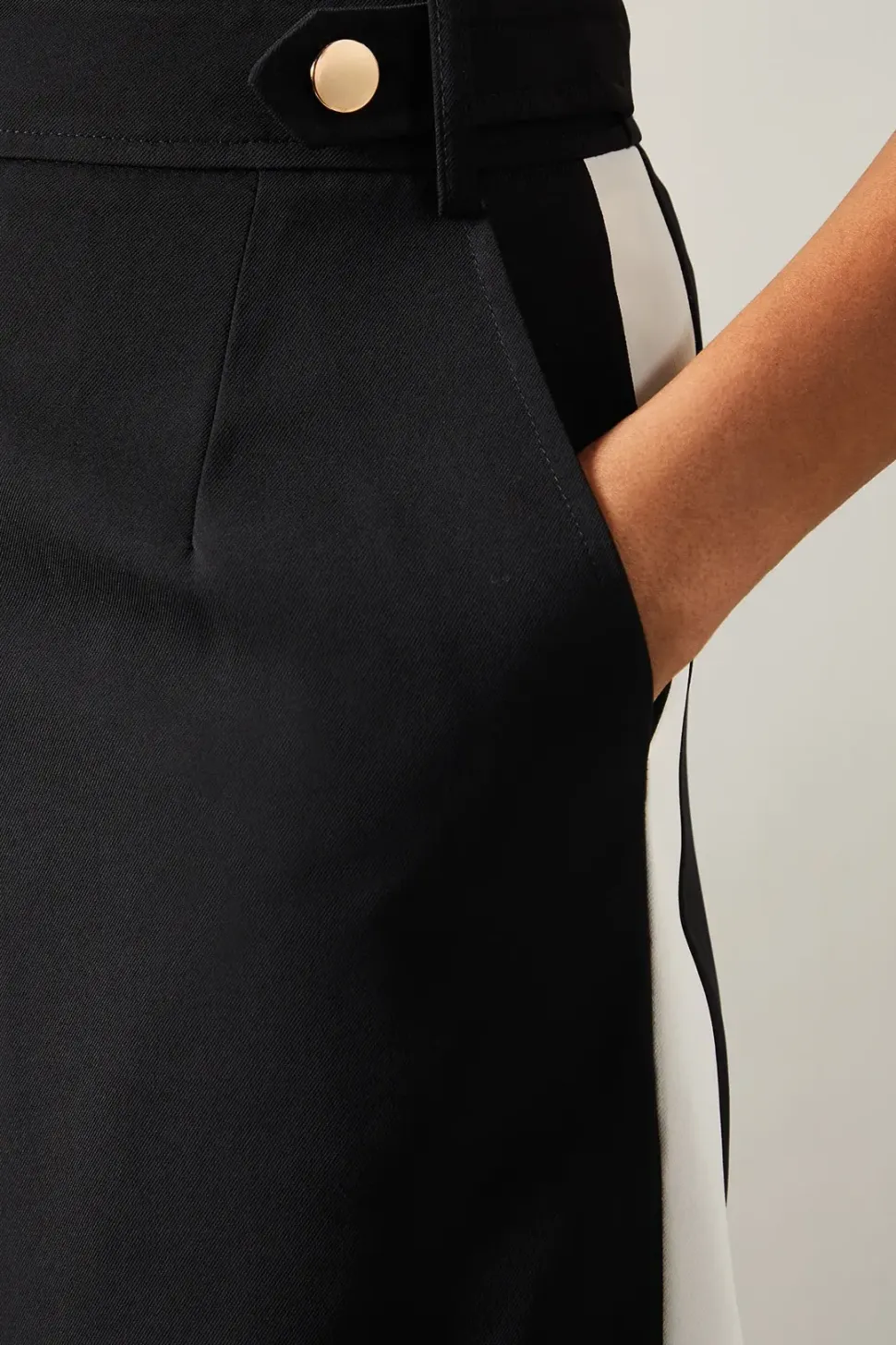 Tall Side Stripe Wide Leg Trousers