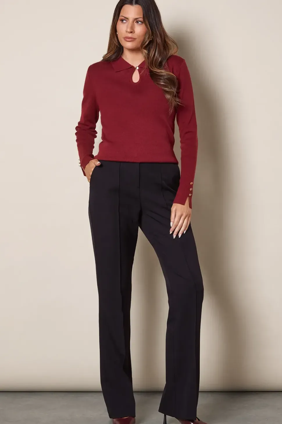 Tall Smart Bootcut Leg Trouser