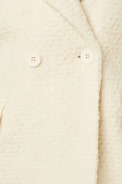 Tall Smart Boucle Double Breasted Coat