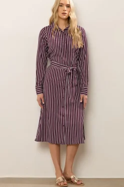 Tall Striped Shirt Dress