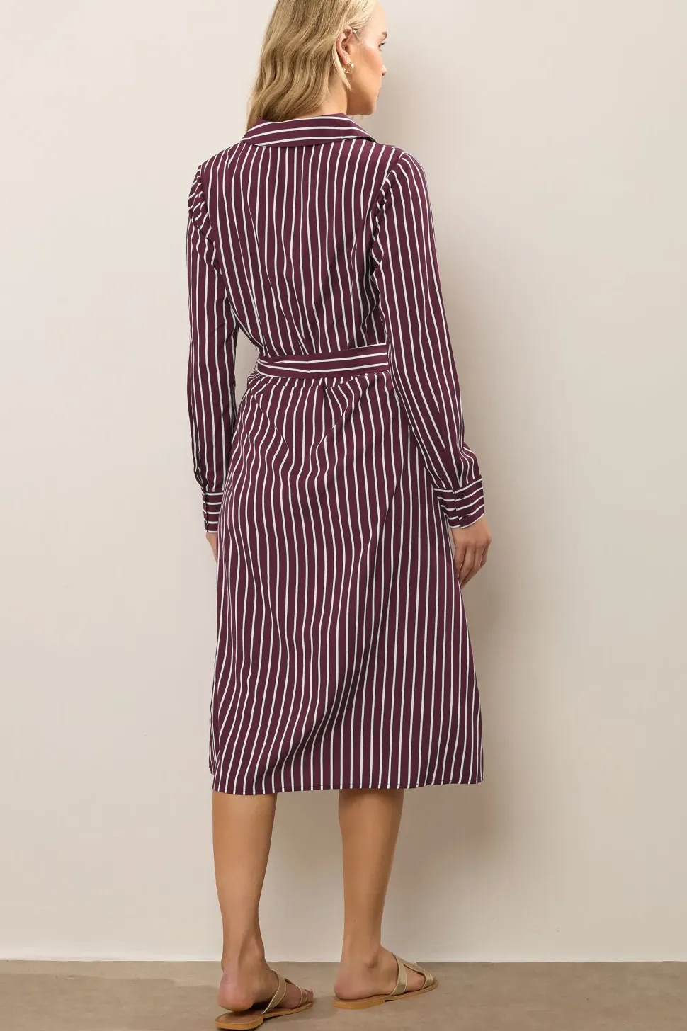 Tall Striped Shirt Dress