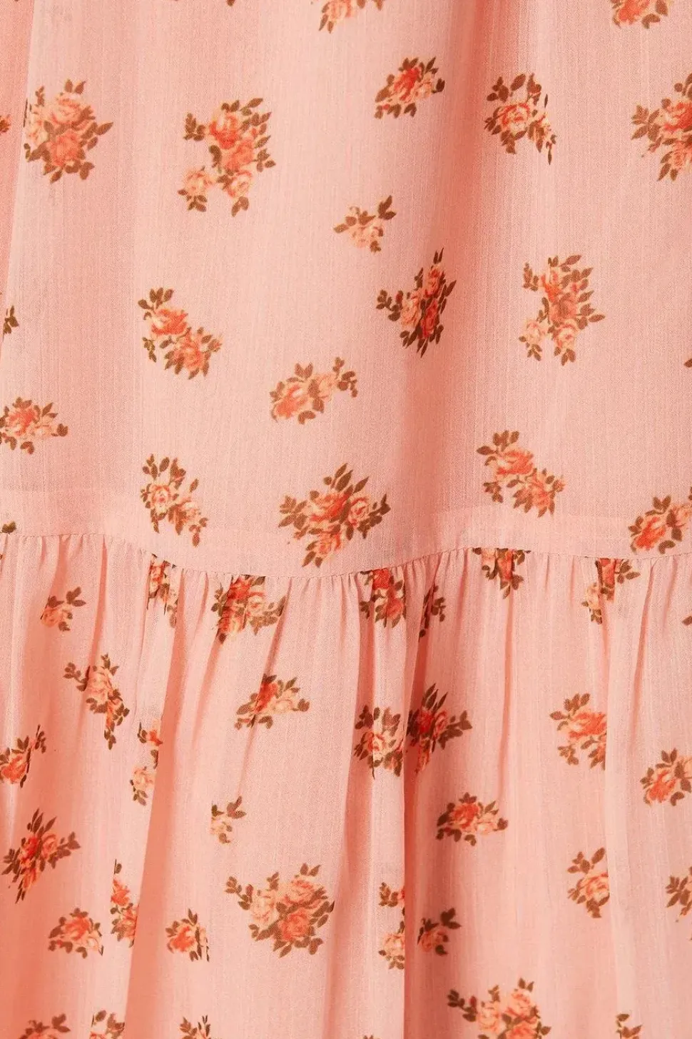 Tall Tie Front Chiffon Tiered Midi Dress