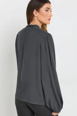 Tall Tie Neck Blouse