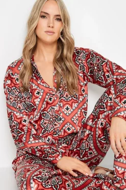 Tall Tile Print Long Sleeve Shirt