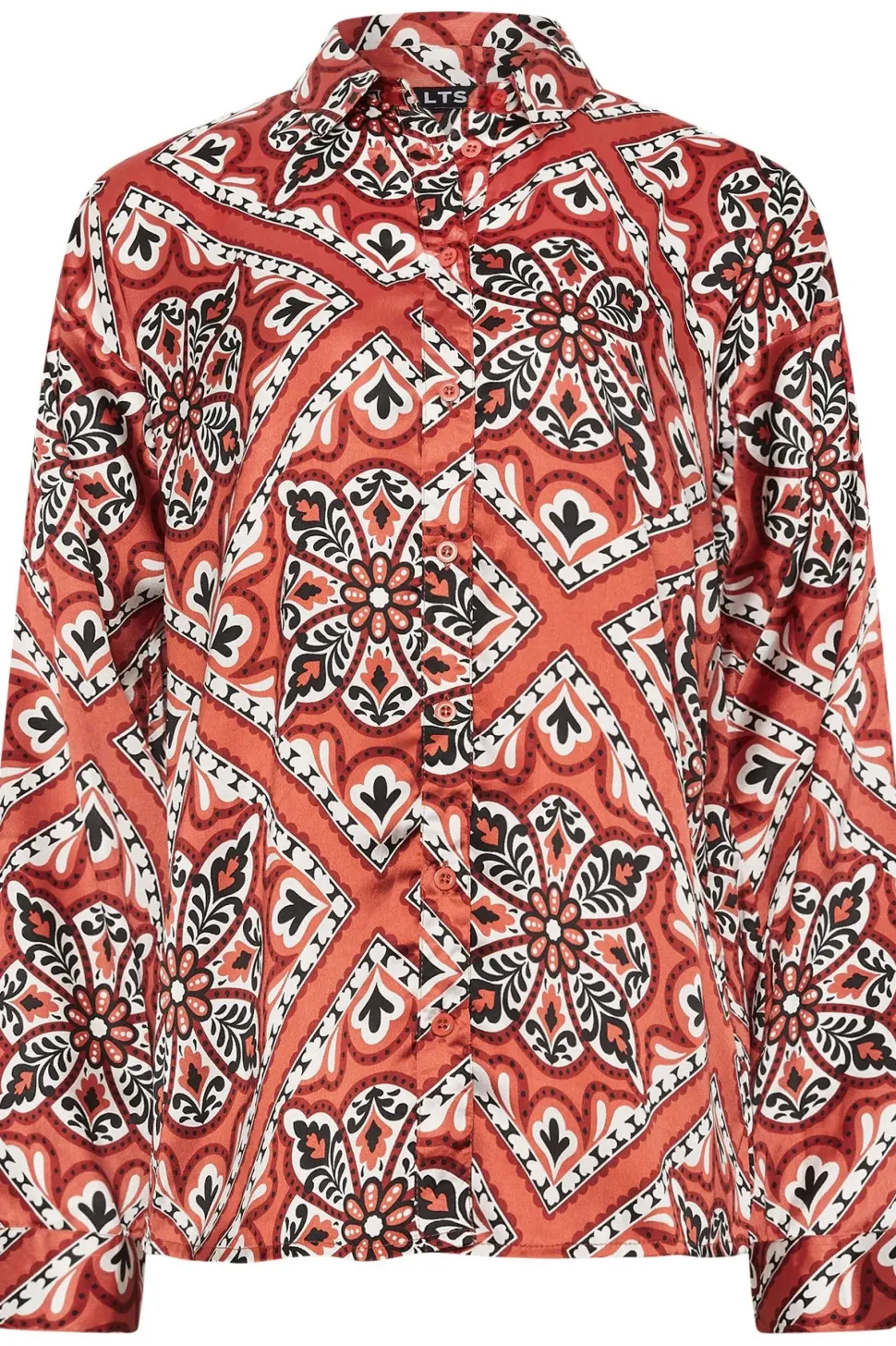 Tall Tile Print Long Sleeve Shirt