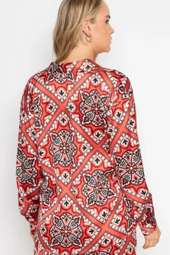 Tall Tile Print Long Sleeve Shirt
