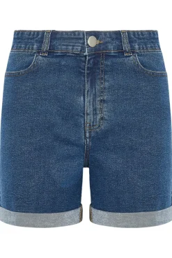 Tall Turn Up Denim Mom Shorts