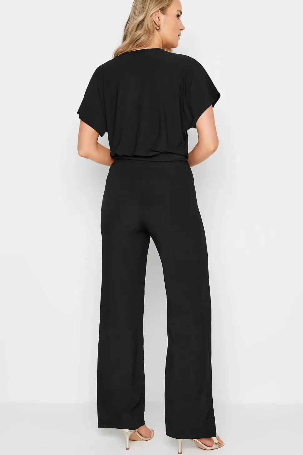 Tall V-Neck Wrap Jumpsuit