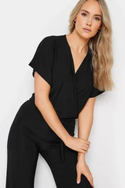 Tall V-Neck Wrap Jumpsuit