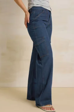 Tall Wide Leg Cargo Trousers