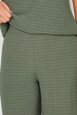 Tall Wide Leg Textured Trousers