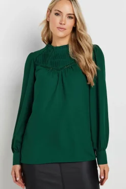 Tall Woven Pleated Blouse