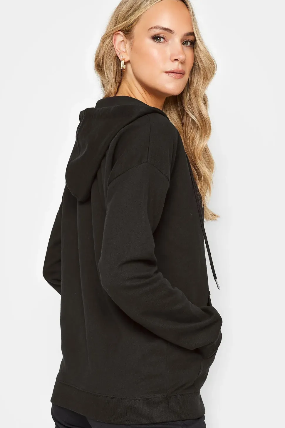 Tall Zip Through Pocket Hoodie