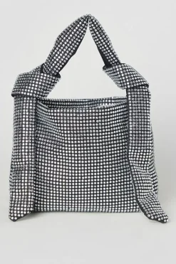 Tamara Diamante Knot Detail Shoulder Bag