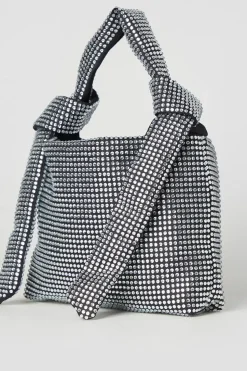 Tamara Diamante Knot Detail Shoulder Bag
