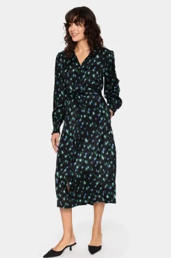 TamaSZ Long Sleeves Belted Shirt Dress-