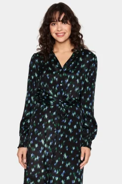 TamaSZ Long Sleeves Belted Shirt Dress-