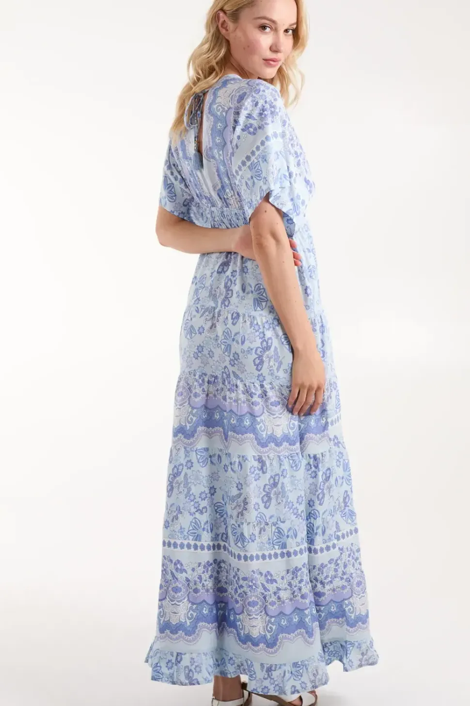 Tassel Detail V Neck Dress