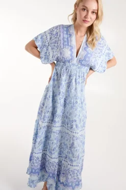 Tassel Detail V Neck Dress