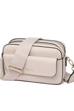 Tassel Front Pocket Crossbody Bag