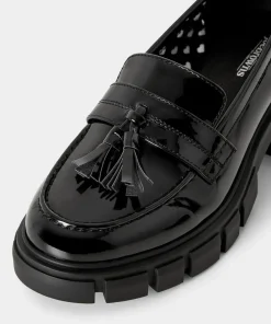 Tassel Trim Patent Chunky Loafer