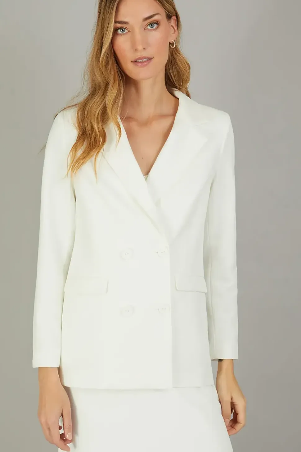 Tayla Double-Breasted Bridal Blazer