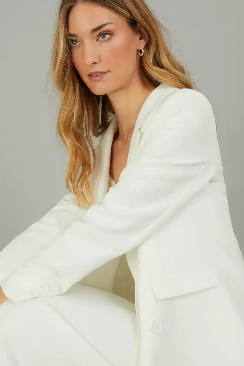 Tayla Double-Breasted Bridal Blazer