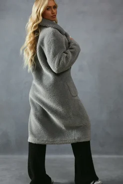 Teddy Faux Fur Double Breasted Coat