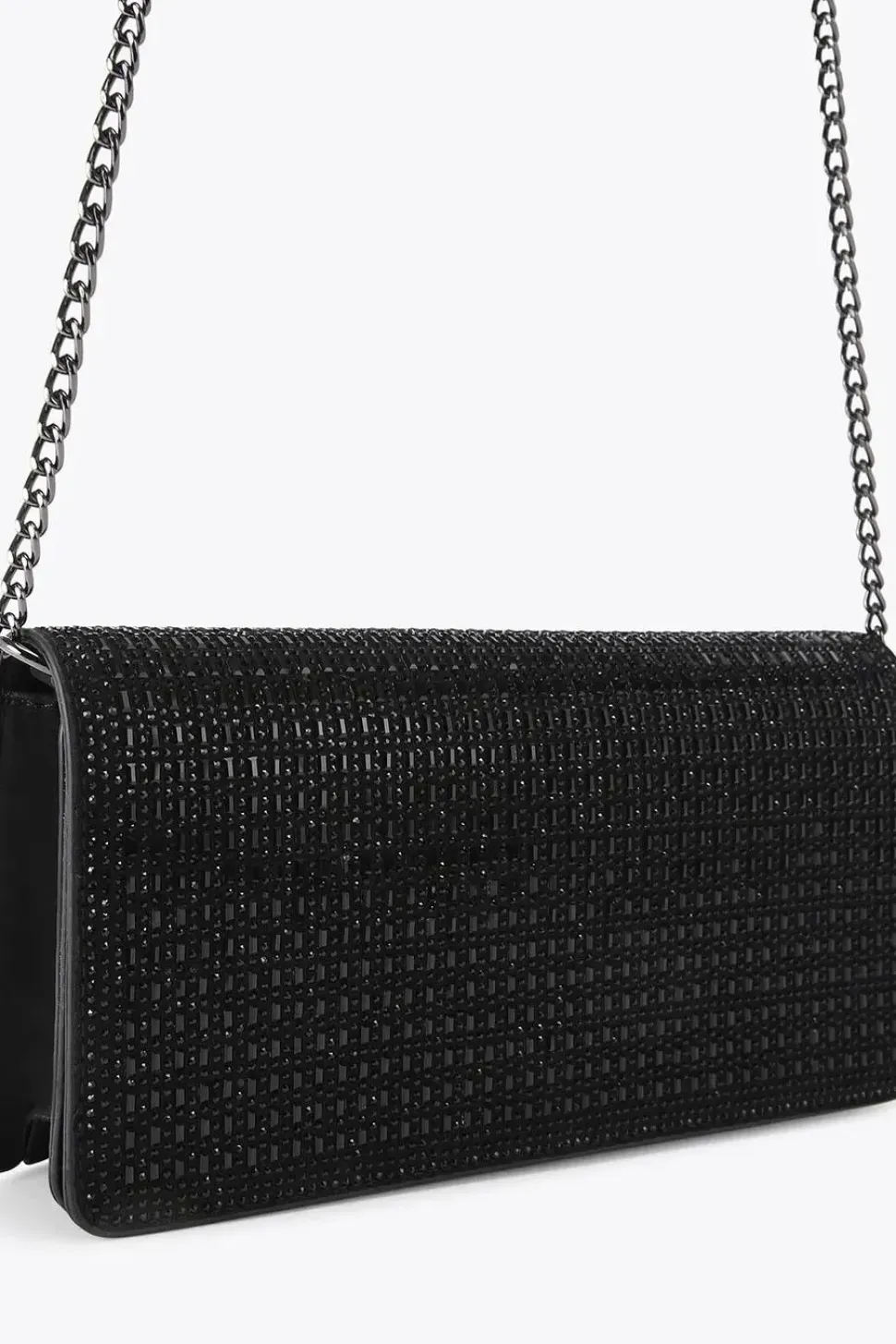 Textured Croc Print Cross Body Grab Bag