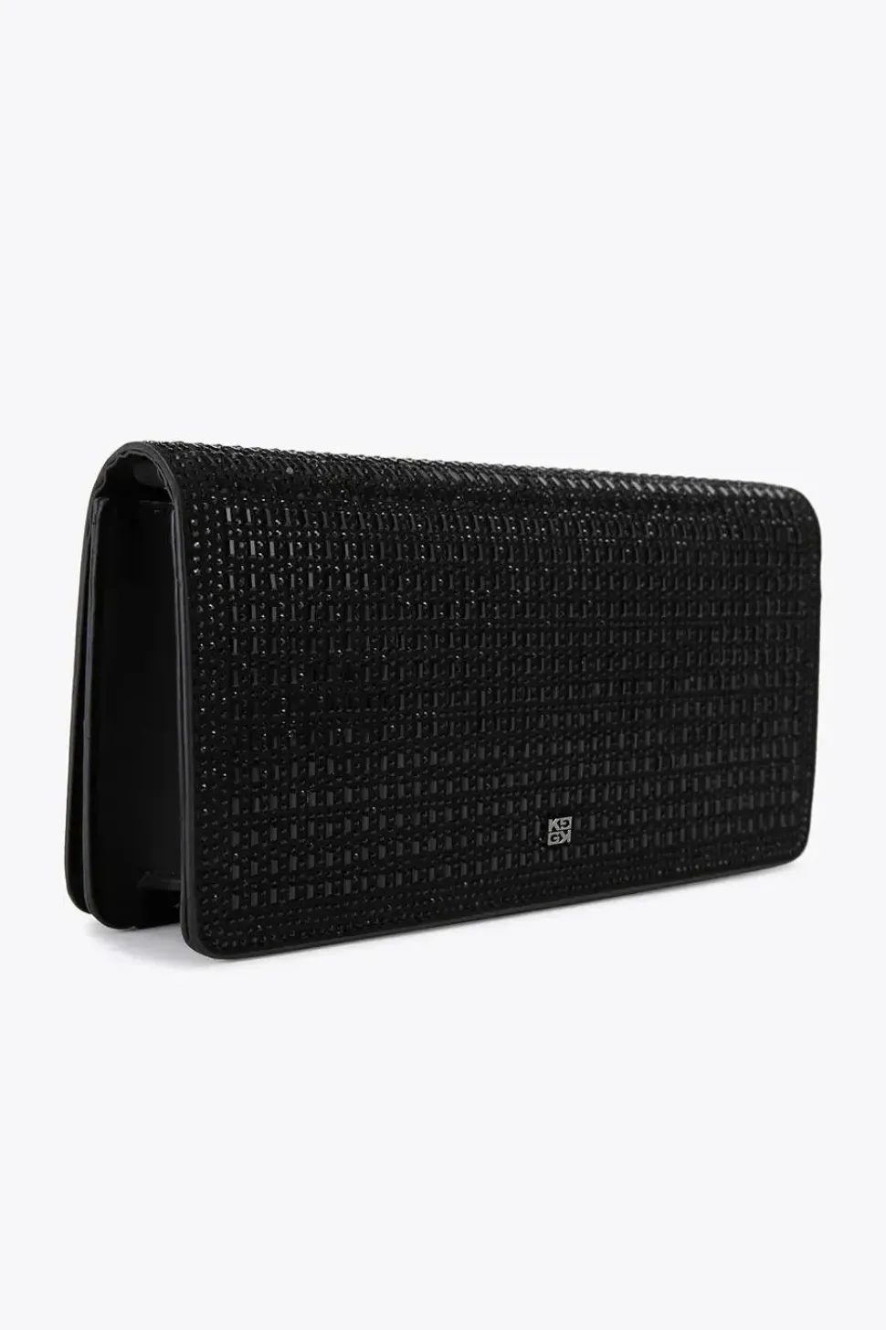 Textured Croc Print Cross Body Grab Bag