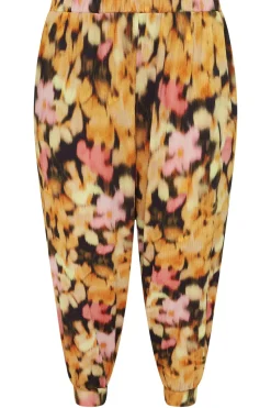 Textured Cropped Harem Trousers