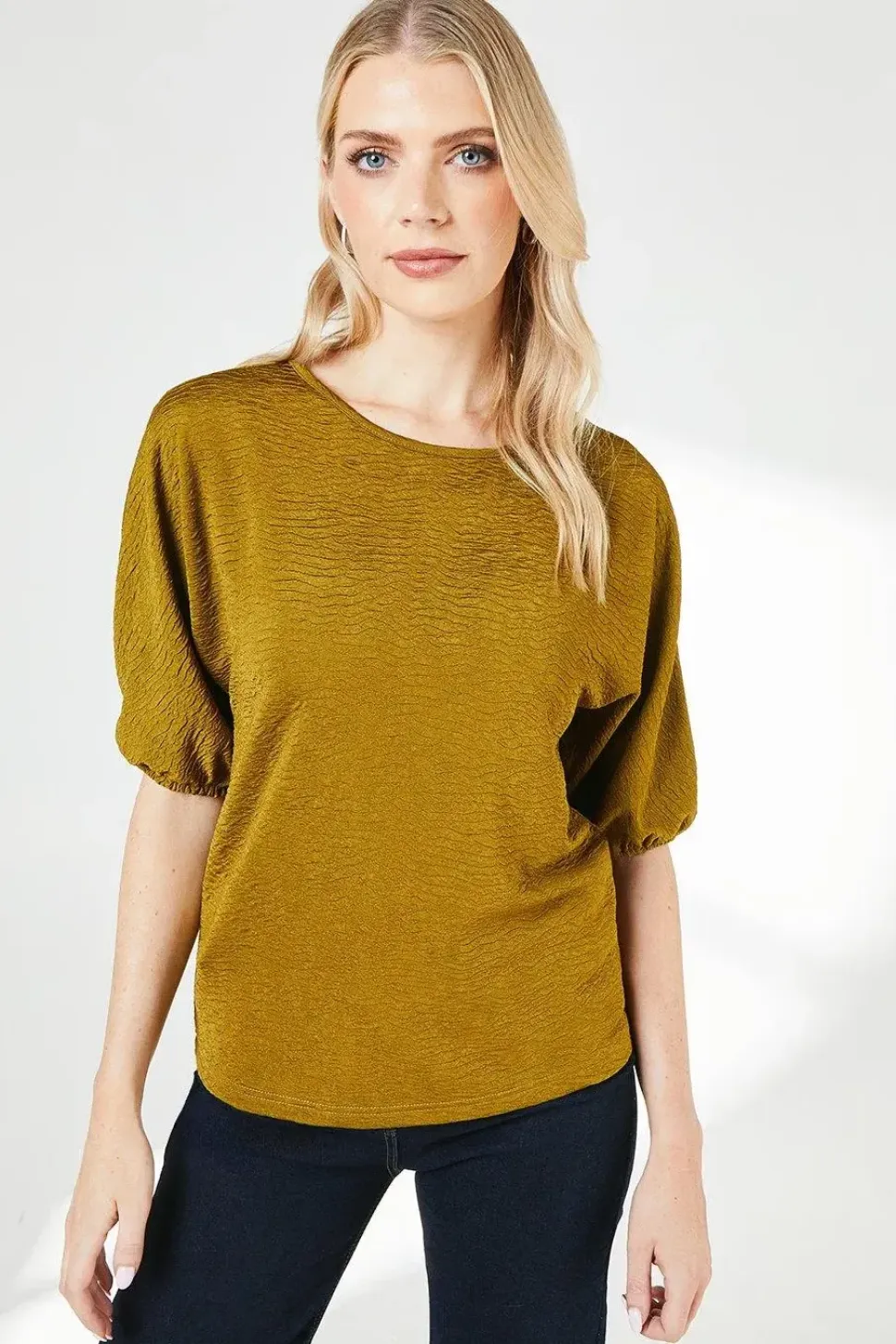 Textured Jersey Top