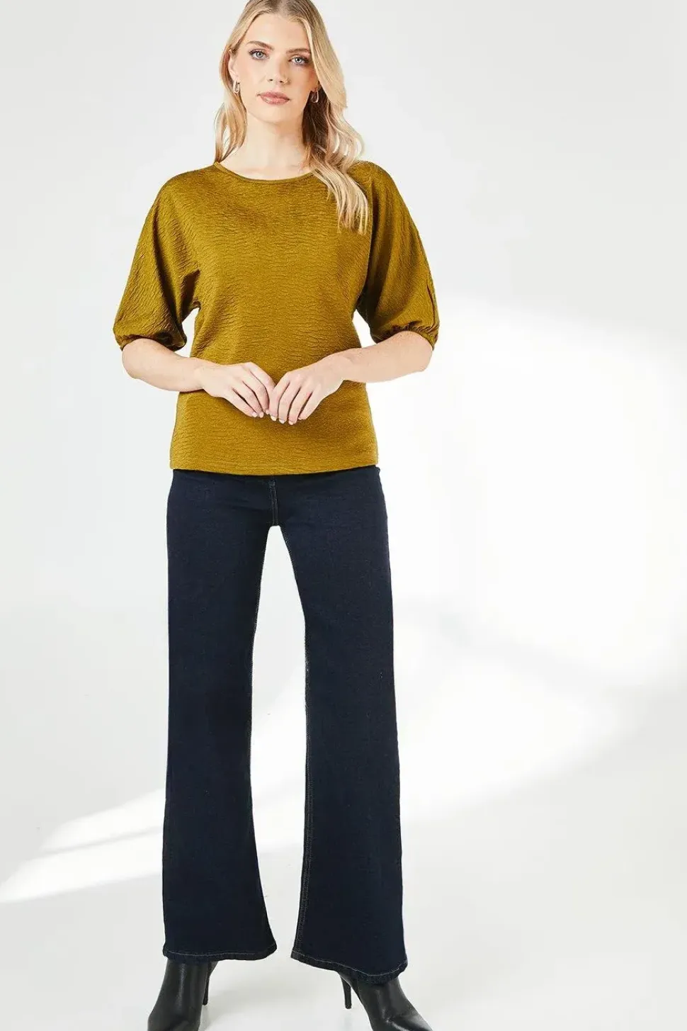 Textured Jersey Top
