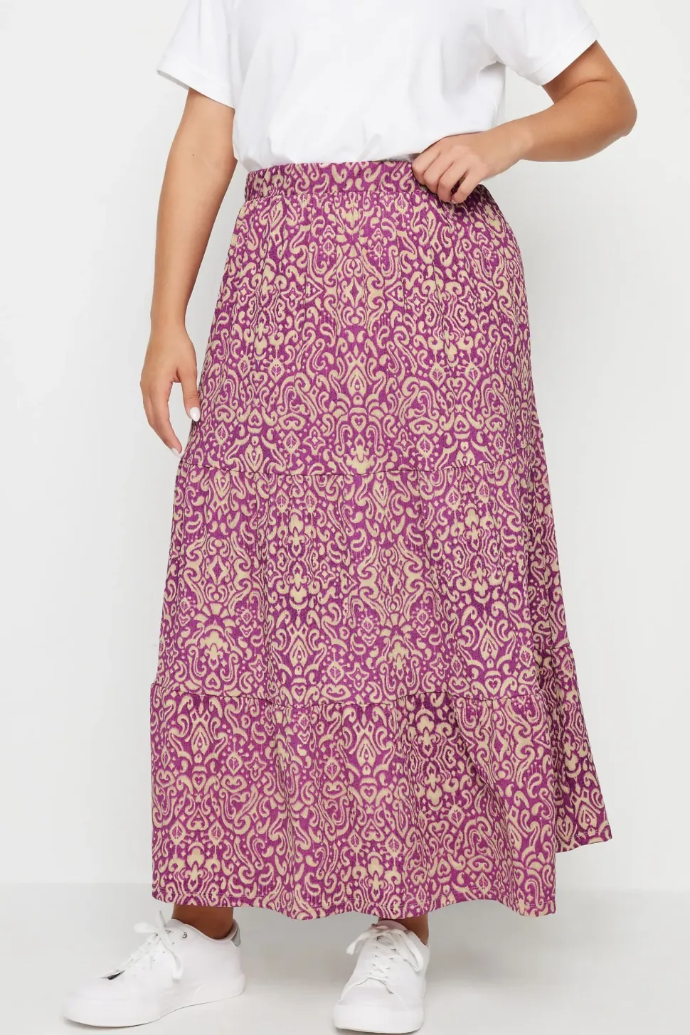 Textured Maxi Skirt
