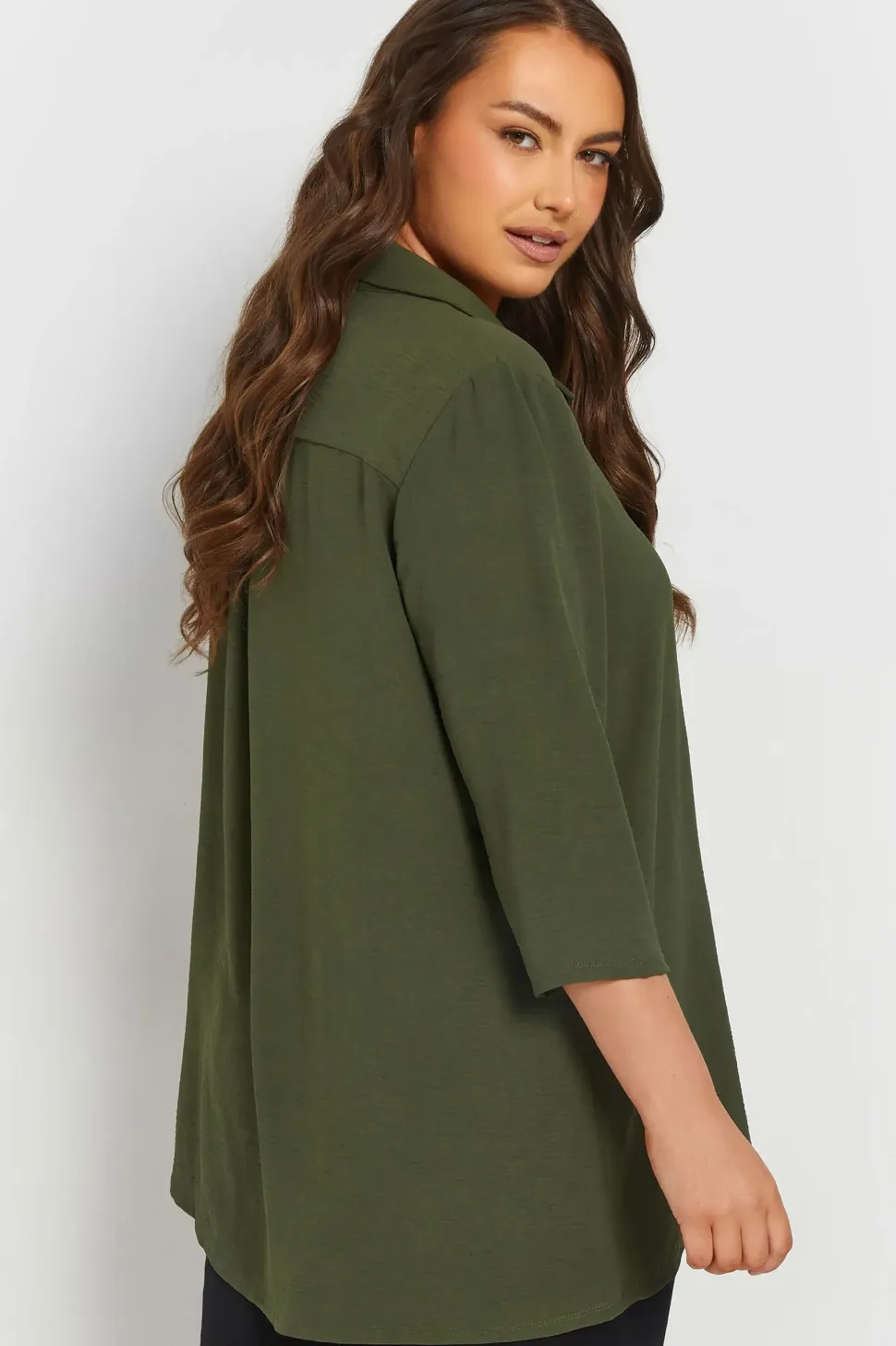 Textured Pleat Front Shirt