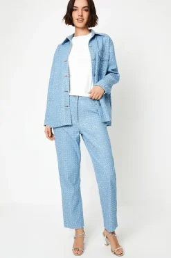 Textured Sequin Denim Jeans