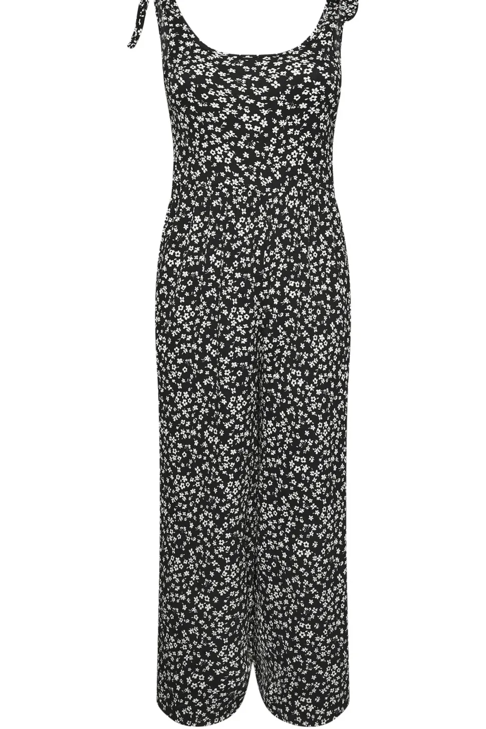 Textured Wide Leg Jumpsuit