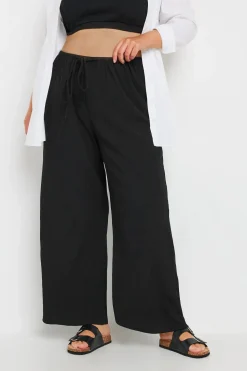 Textured Wide Leg Trousers